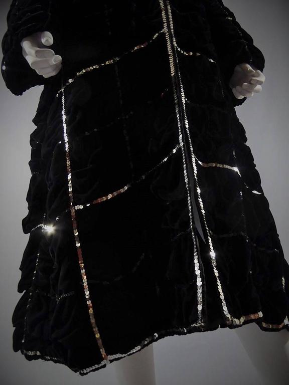 Hubert De Givenchy Haute Couture Velvet Coat Numbered 68583 at 1stDibs
