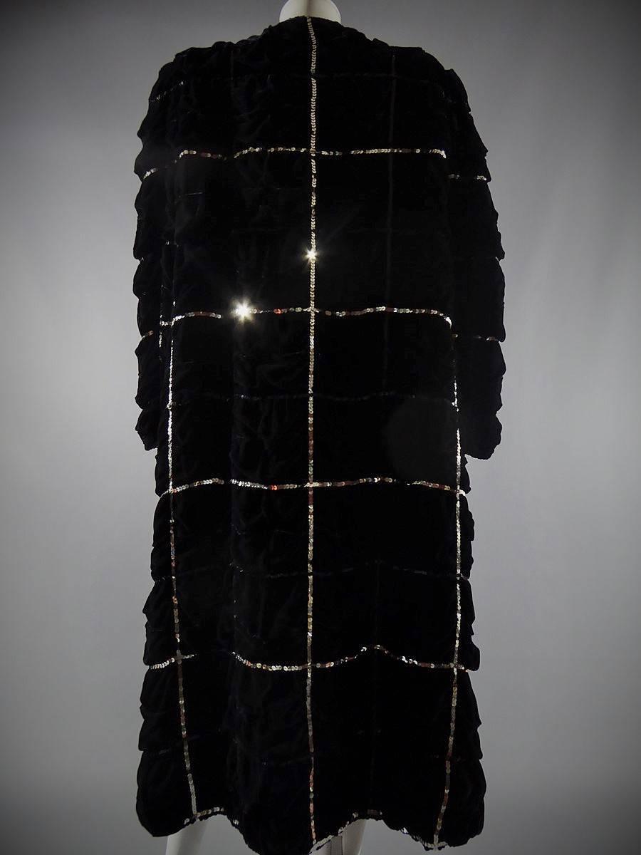 Hubert De Givenchy Haute Couture Velvet Coat Numbered 68583 3