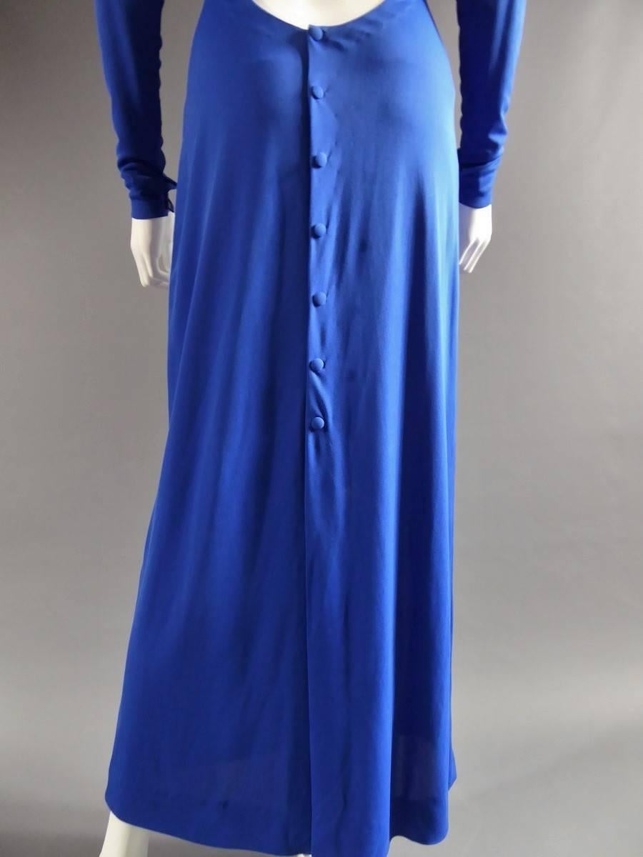 Loris Azzaro Couture Evening Dress In Excellent Condition In Toulon, FR