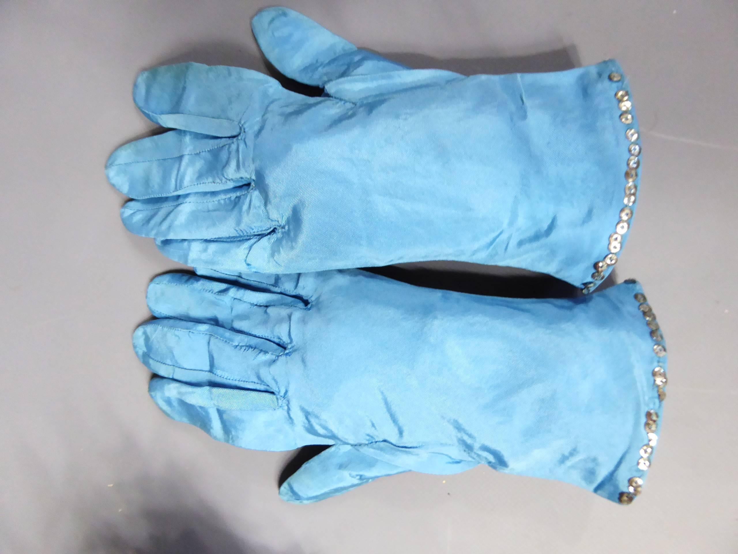 Women's Jeanne Lanvin Haute Couture Boléro Reticule gloves and Bibi, 1940s