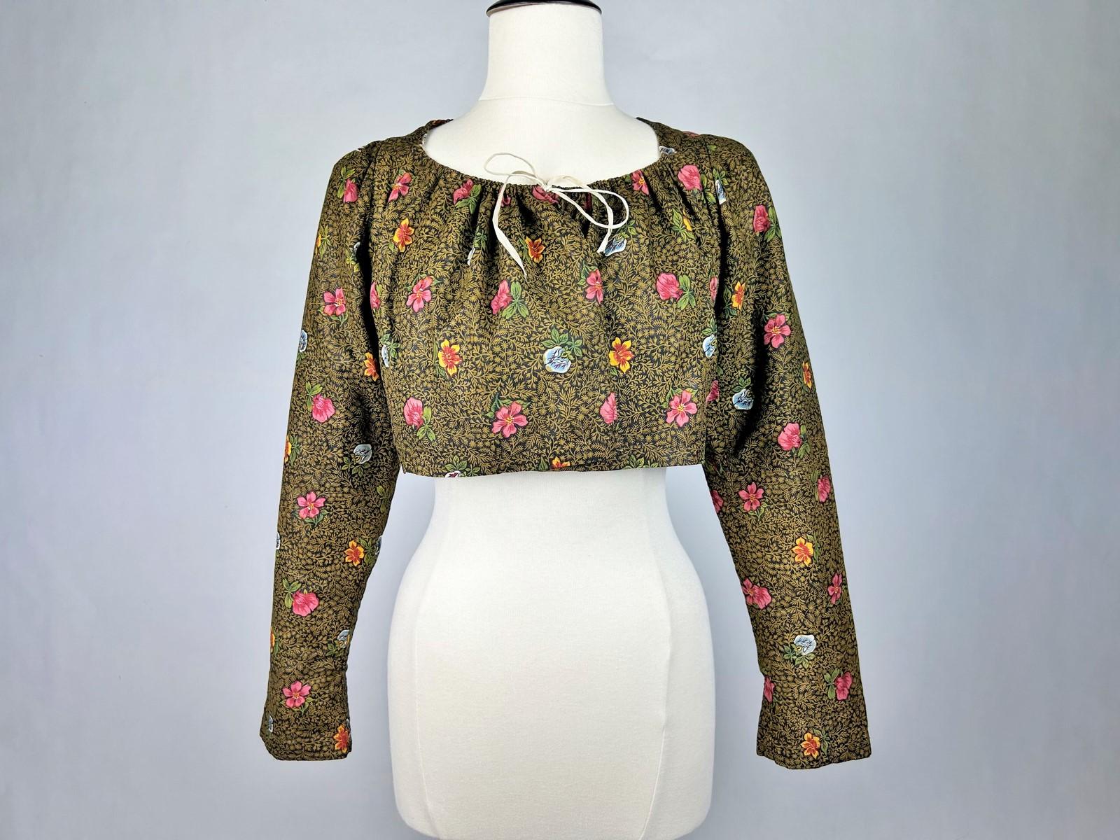 Un caraco chintz Bonnes Herbes de fabricación Jouy - Provenza Circa 1790 en venta 3