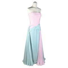Used A chiffon ball gown by Jean Dessès Haute Couture Paris France Circa 1956