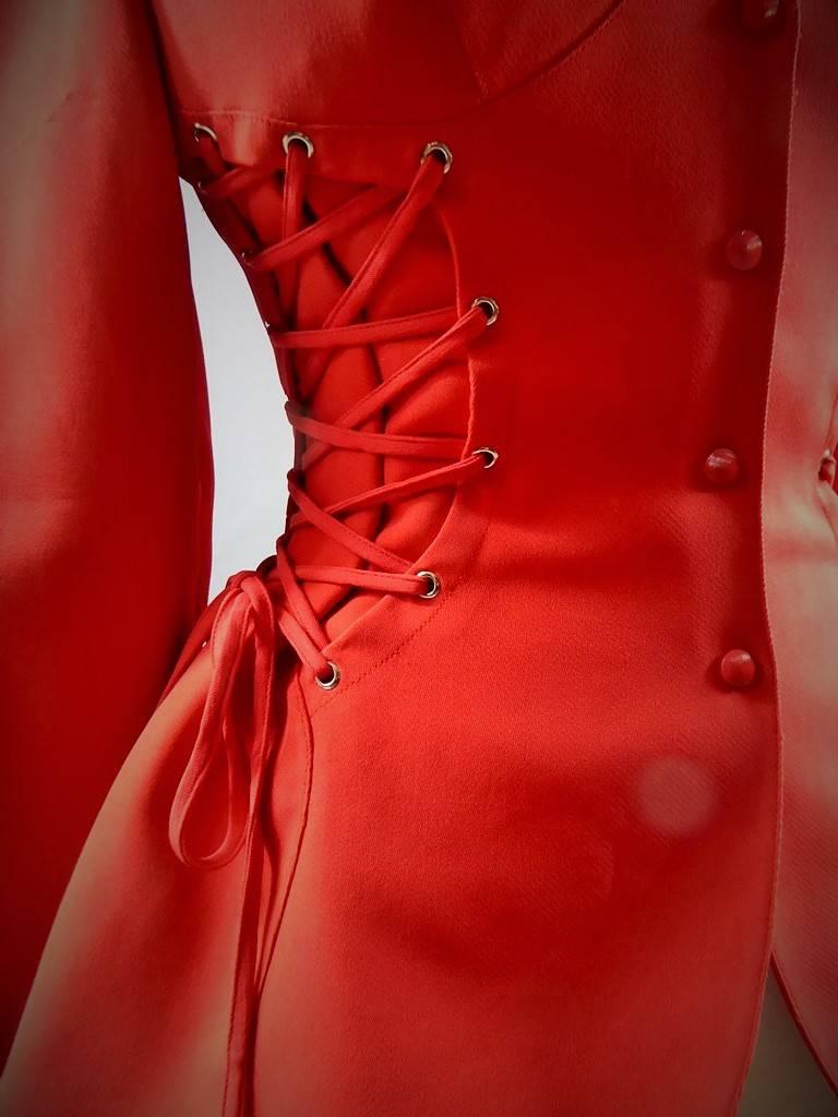 mugler corset jacket