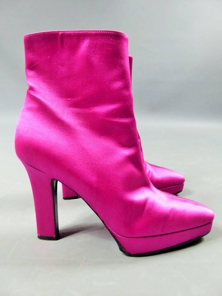 pink saint laurent shoes