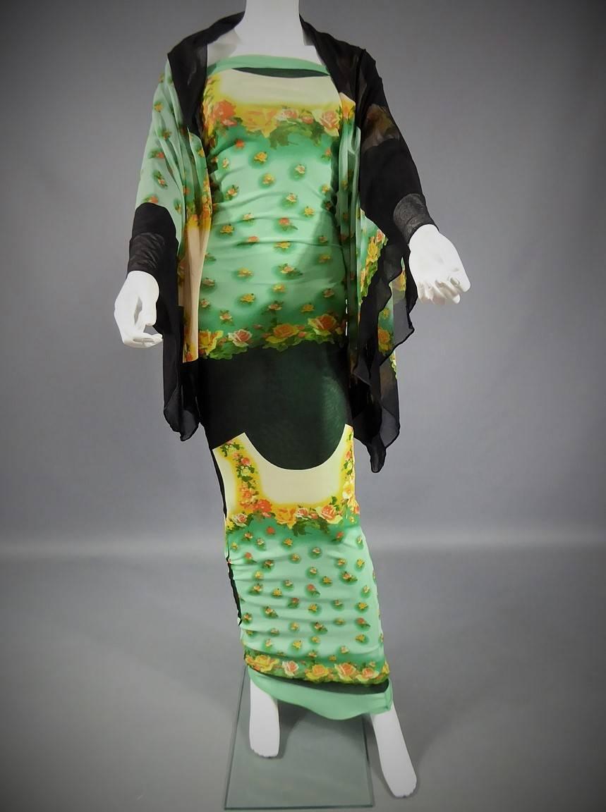 Green Jean Paul Gaultier Stretch Knit Dress