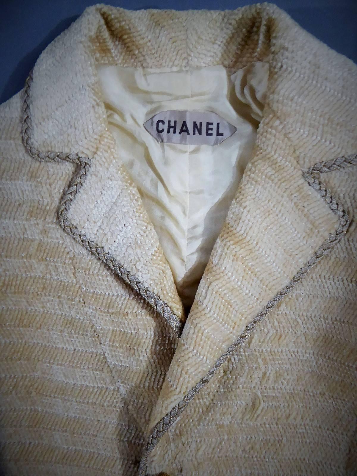 Beige Chanel Haute Couture Suit, Circa 1970
