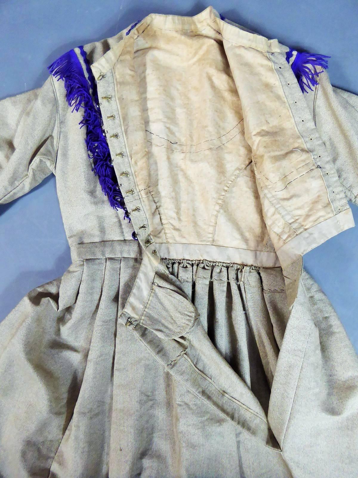 Promenade Challis Crinoline Dress From 1860 5