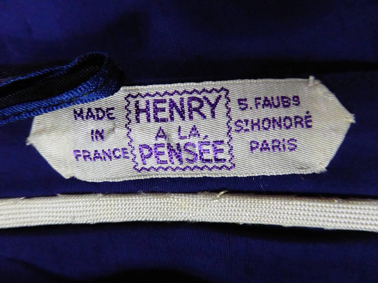 Henry à la Pensée Dress, circa 1950 1