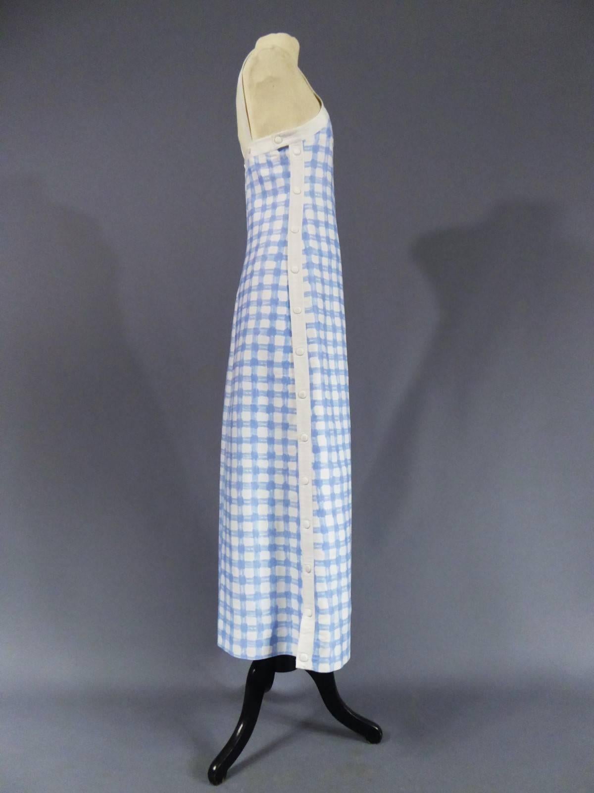 Gray An André Courrèges Long Chasuble Dress, Taty Inspiration Circa 1970