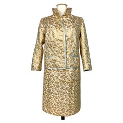 Gabrielle Chanel HC N° 07412 skirt suit in gold lamé by Bucol-Paris-Fall 58-59
