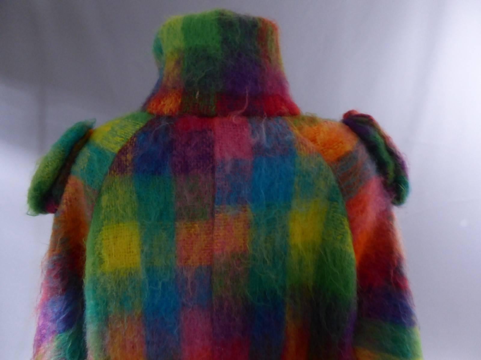 Jean-Charles de Castelbajac woollen coat 80s 2