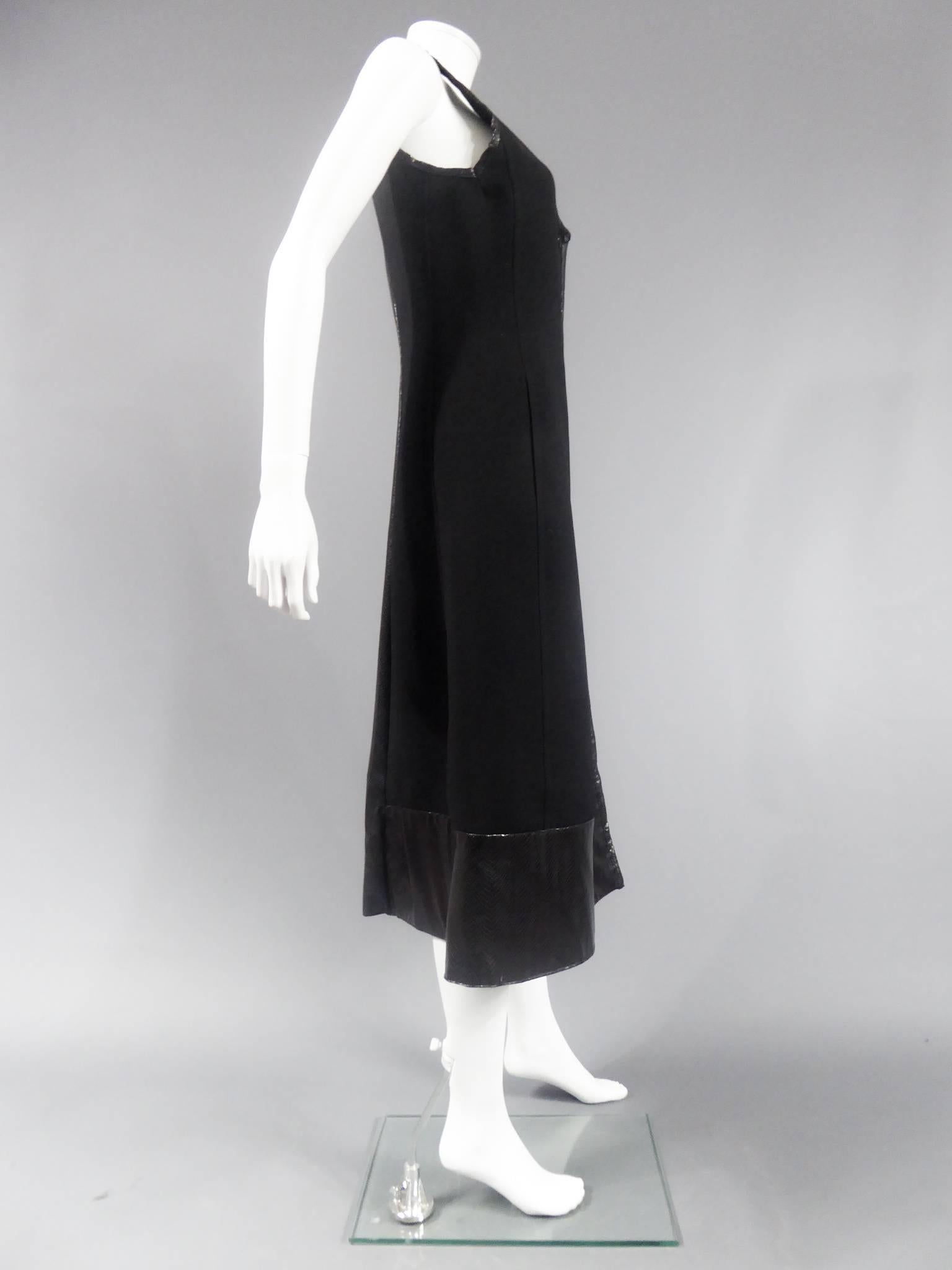An André Courrèges French Couture Chasuble dress numbered 55540 Circa 1970 For Sale 4