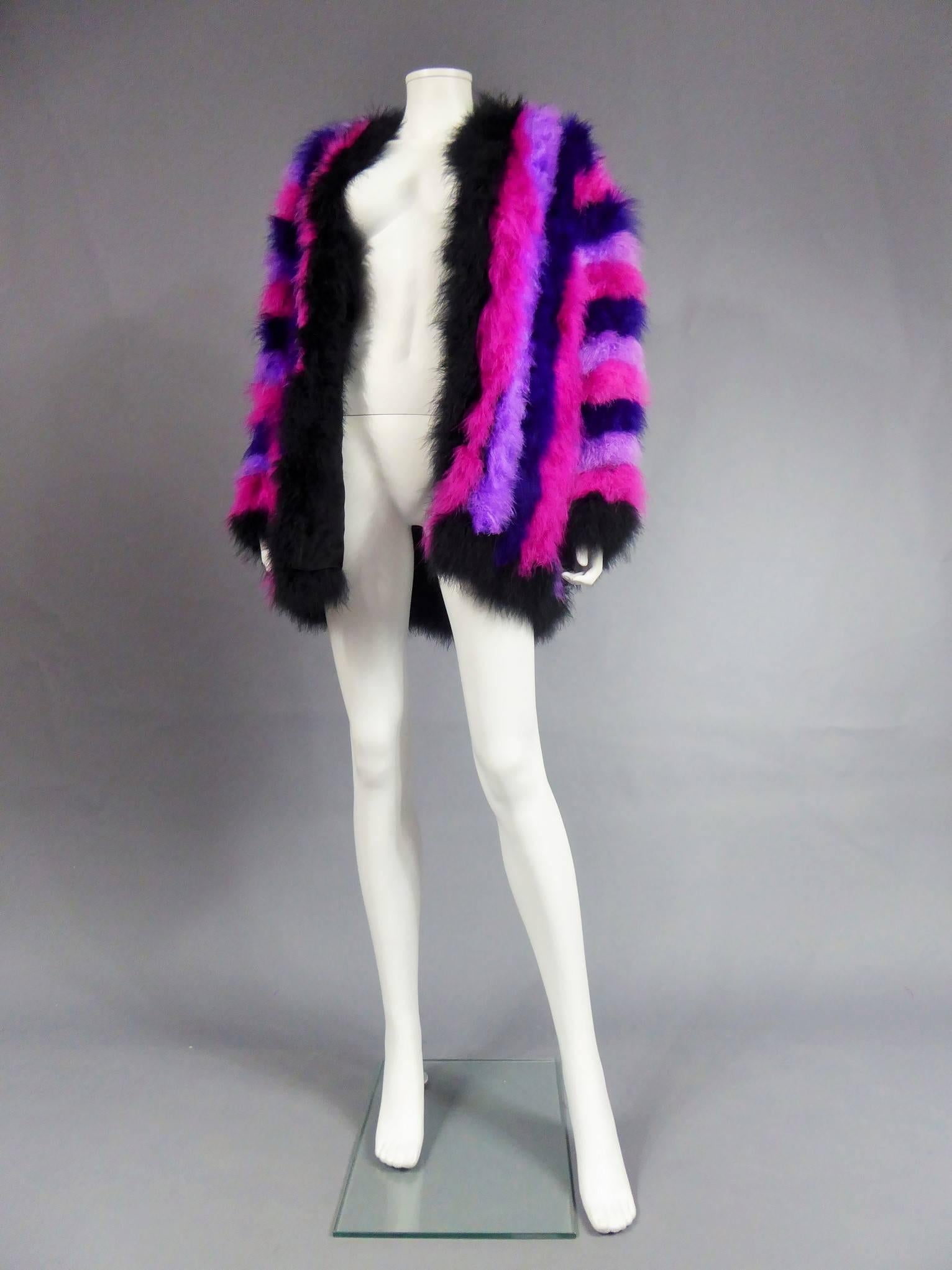 Women's French Ostrich Feather Coat, Circa 1980