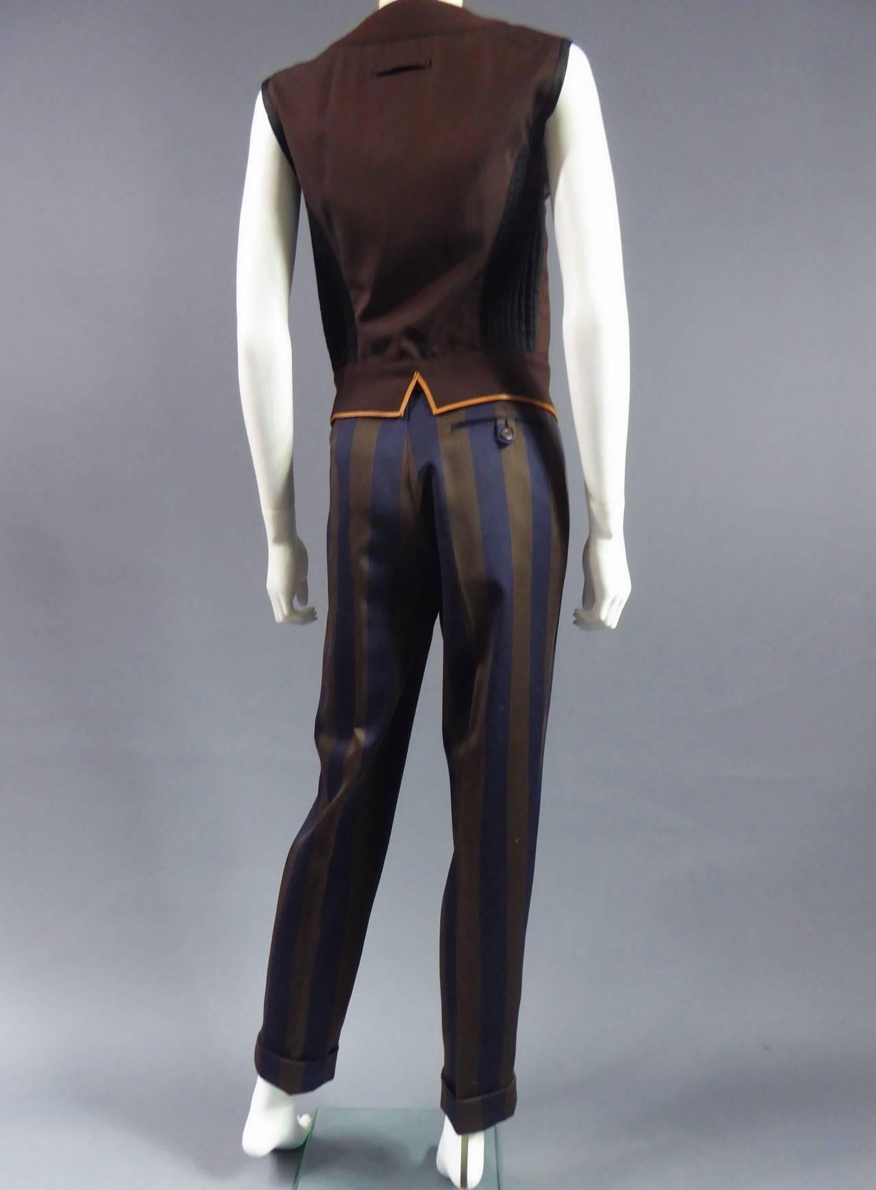 Costume deux pièces en laine Jean-Paul Gaultier Femme Circa 2000 en vente 3