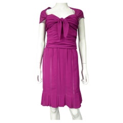 A Christian Dior/Gianfranco Ferré Couture Pink Chiffon Dress  Circa 1990