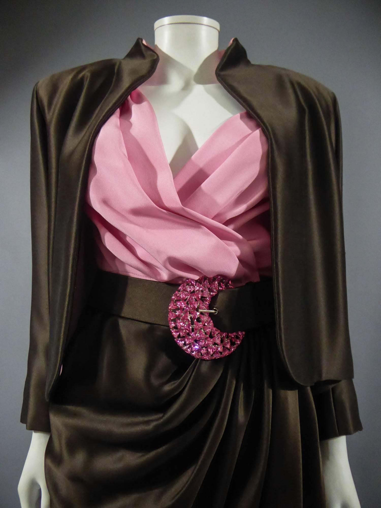 An Yves Saint Laurent Couture Evening Set Numbered 65123, Circa 1989 2