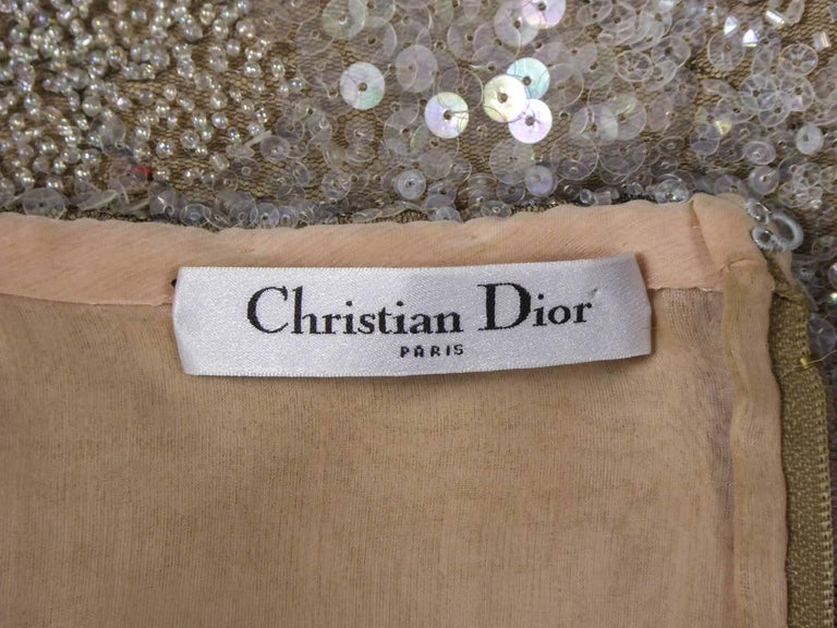 Christian Dior John Galliano Couture sequin Dress - Circa 2000 at 1stDibs