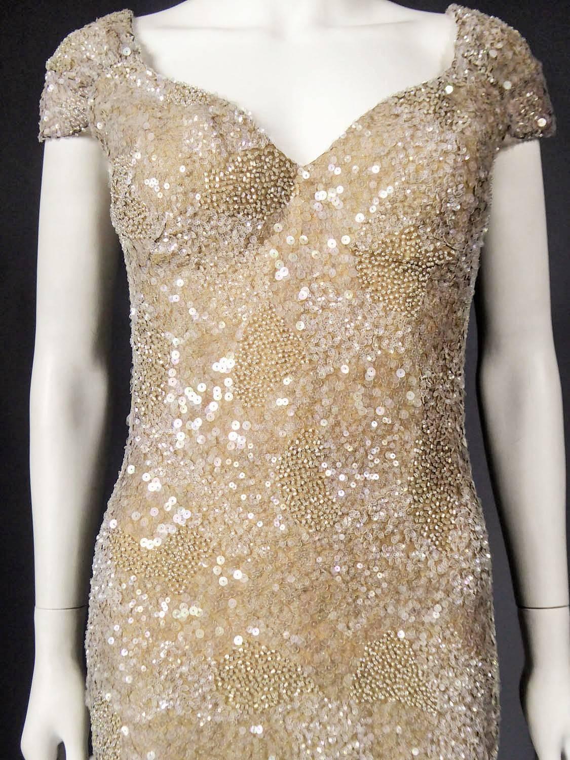 Christian Dior John Galliano Couture sequin Dress - Circa 2000 1