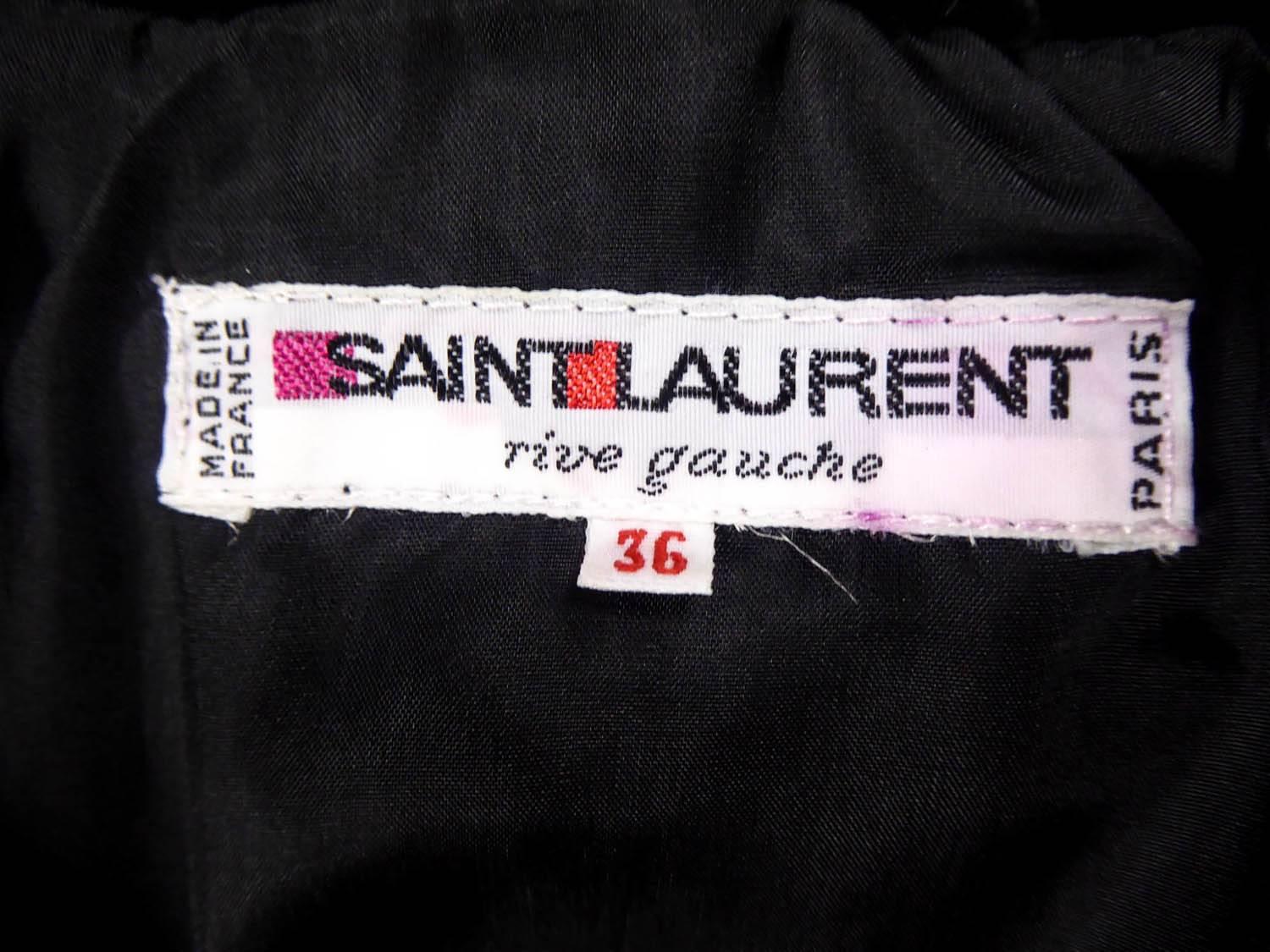 Yves Saint Laurent Rive gauche jewelery tuxedo set - Circa 1980-1985 In Good Condition In Toulon, FR