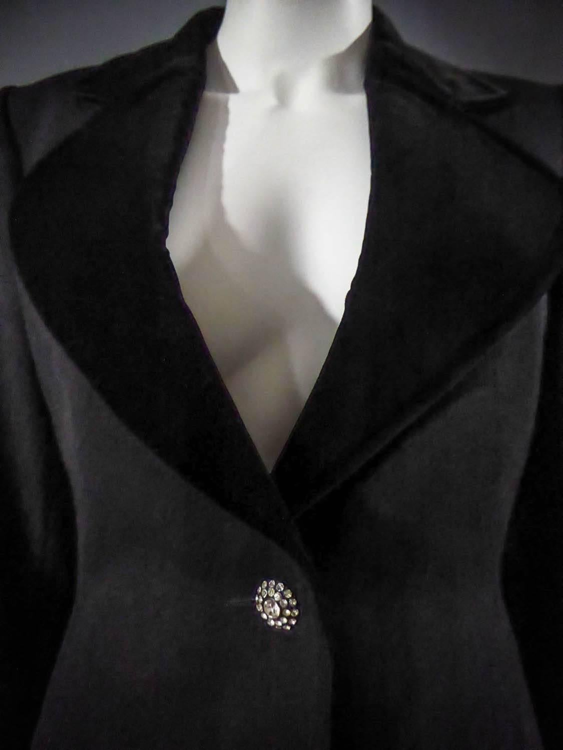 Yves Saint Laurent Rive gauche jewelery tuxedo set - Circa 1980-1985 1