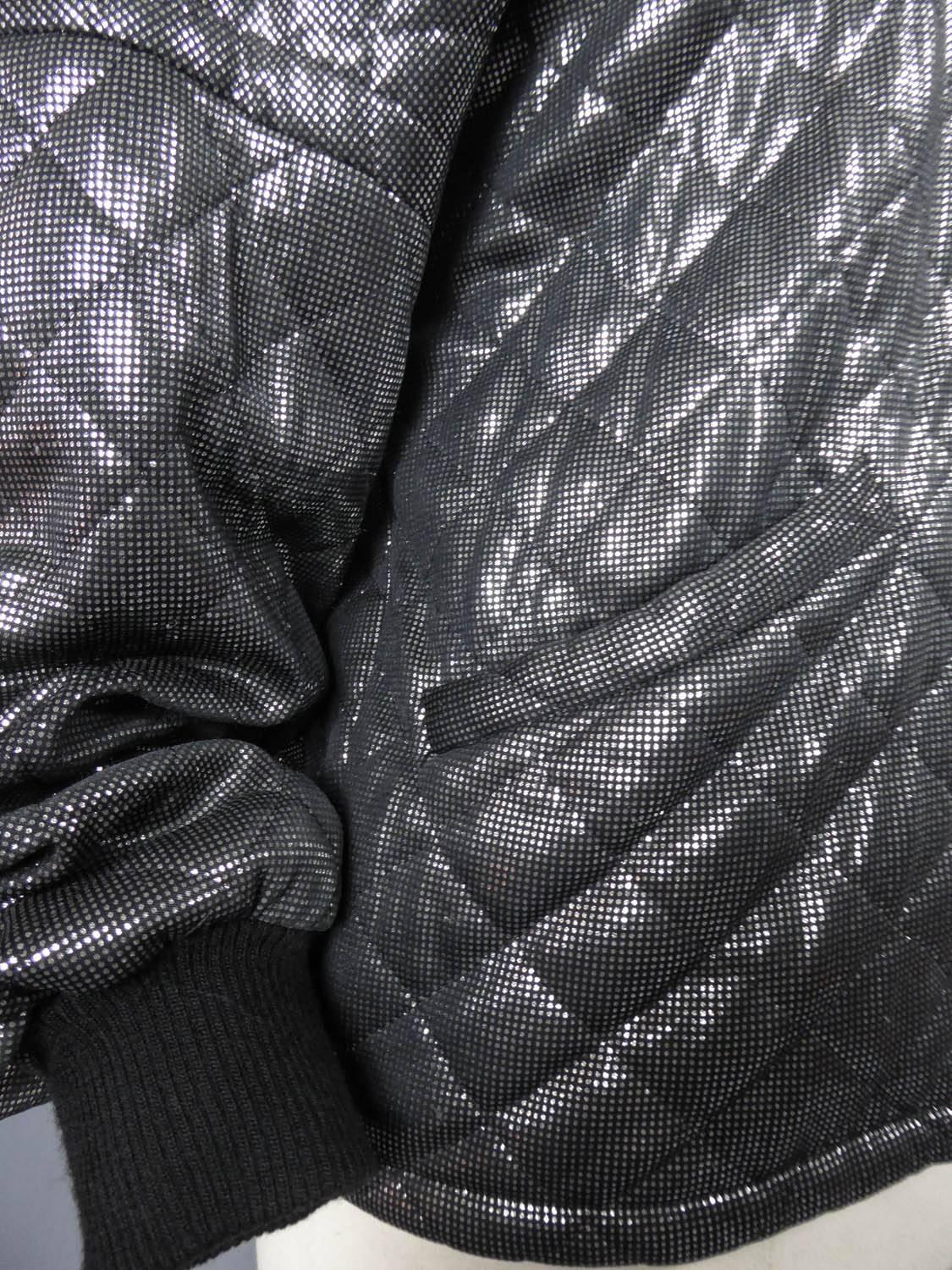 Veste Lanvin noire et argentée, circa 1980 en vente 1
