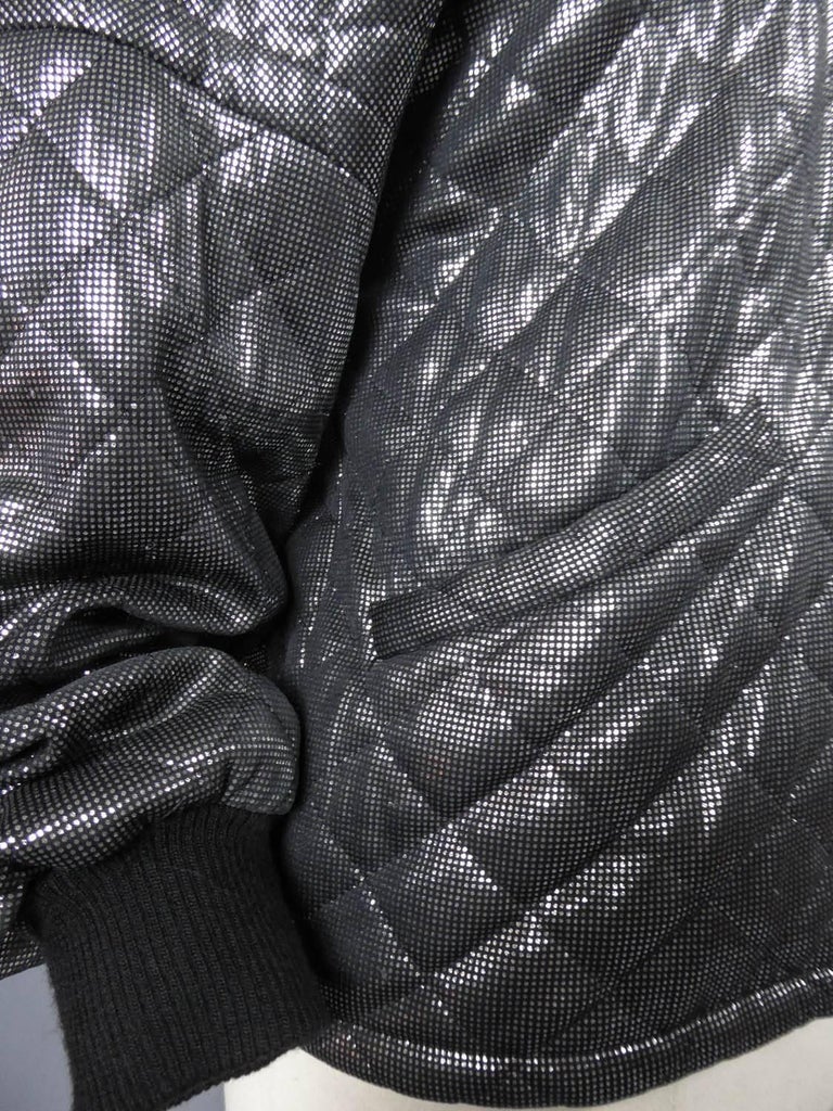 A Black and silver Lanvin jacket - Circa 1980 For Sale 2