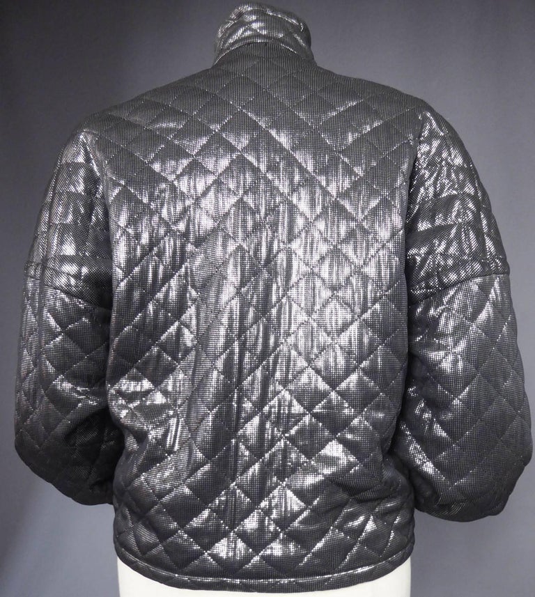A Black and silver Lanvin jacket - Circa 1980 For Sale 4