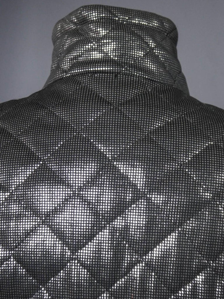 A Black and silver Lanvin jacket - Circa 1980 For Sale 5