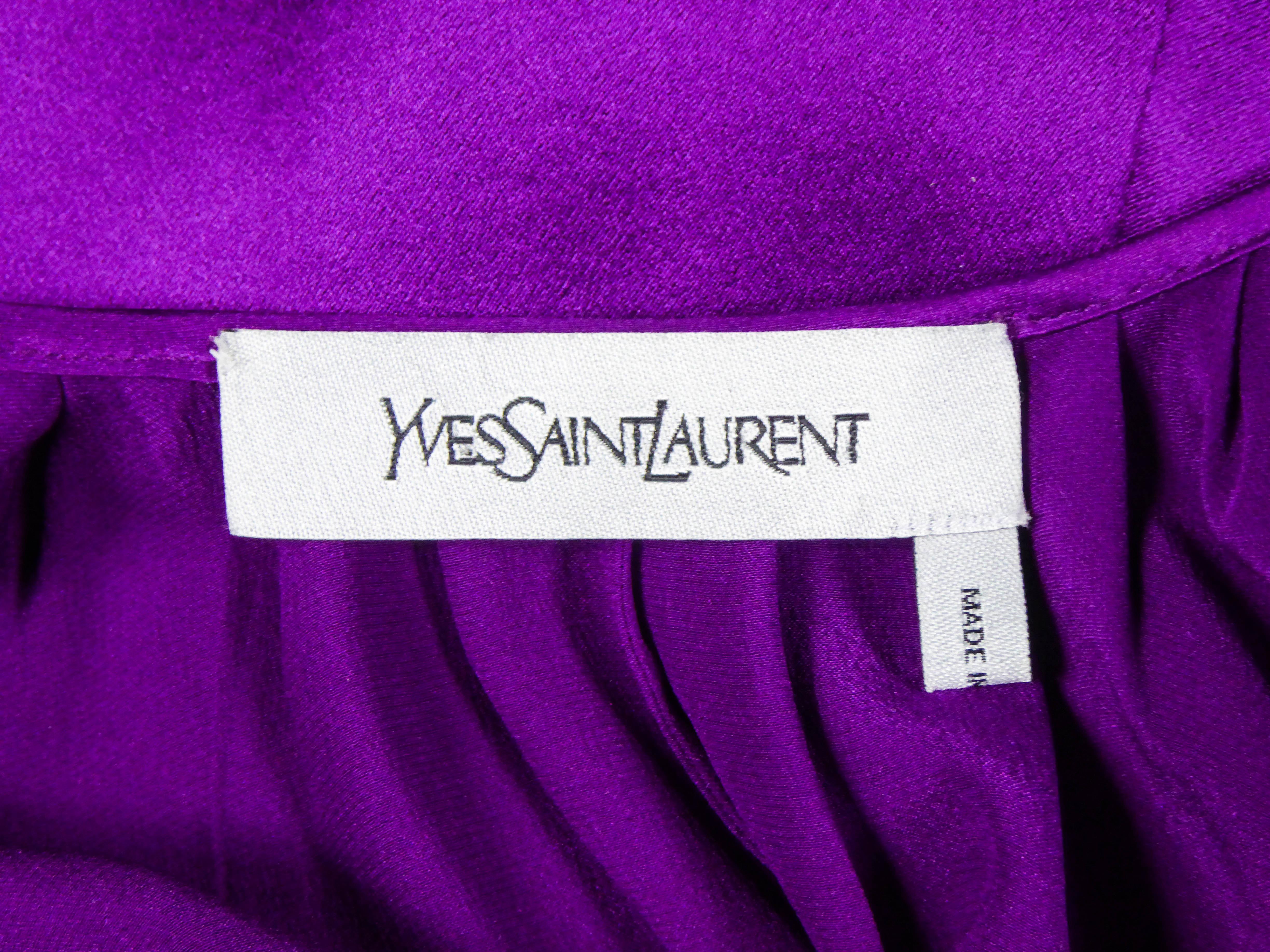 Yves Saint Laurent Satin Dress by Stefano Pilati, 2008 Collection  For Sale 4