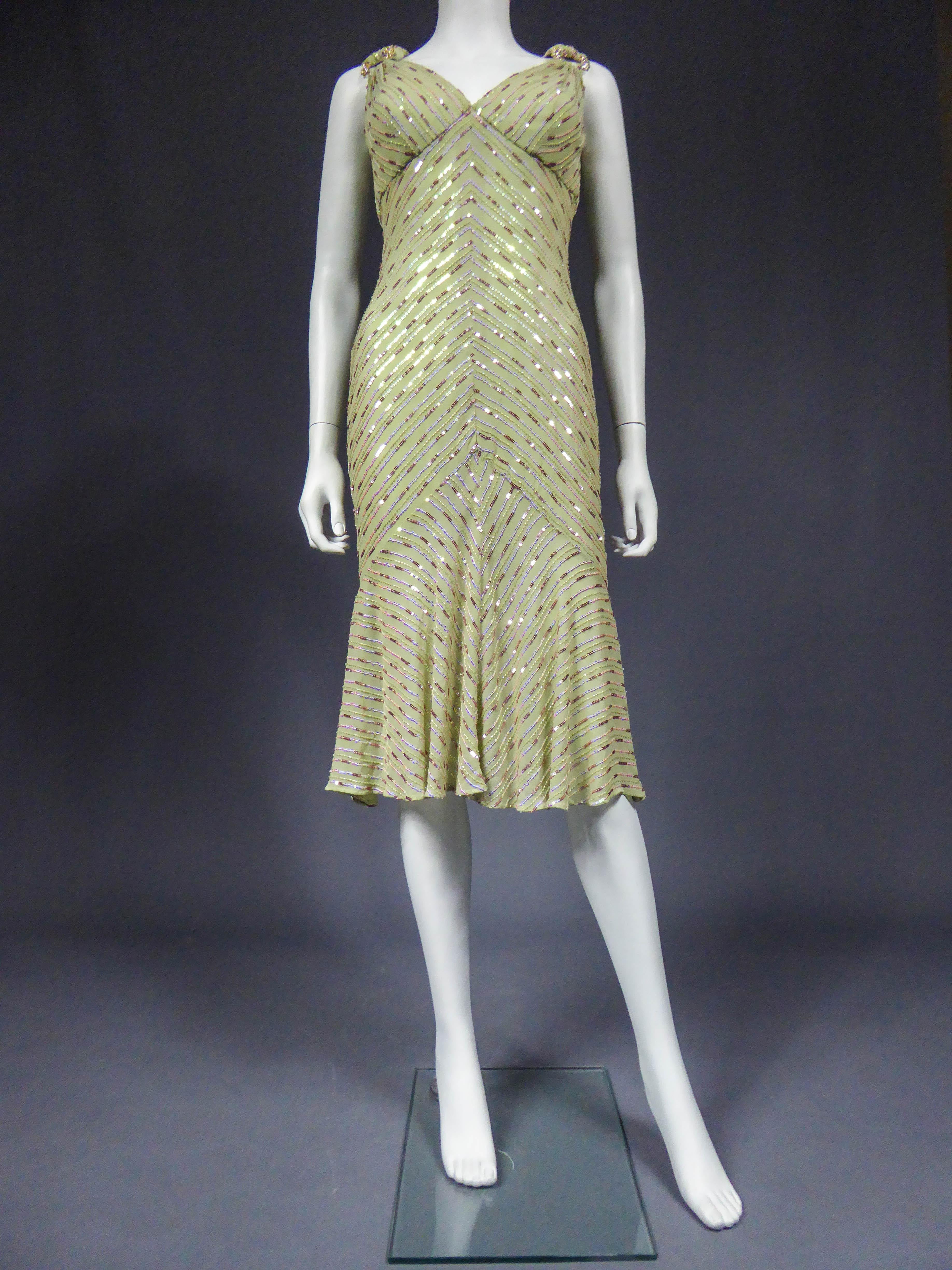 Belleville Sassoon Cocktail Dress Circa 1990 In Excellent Condition In Toulon, FR