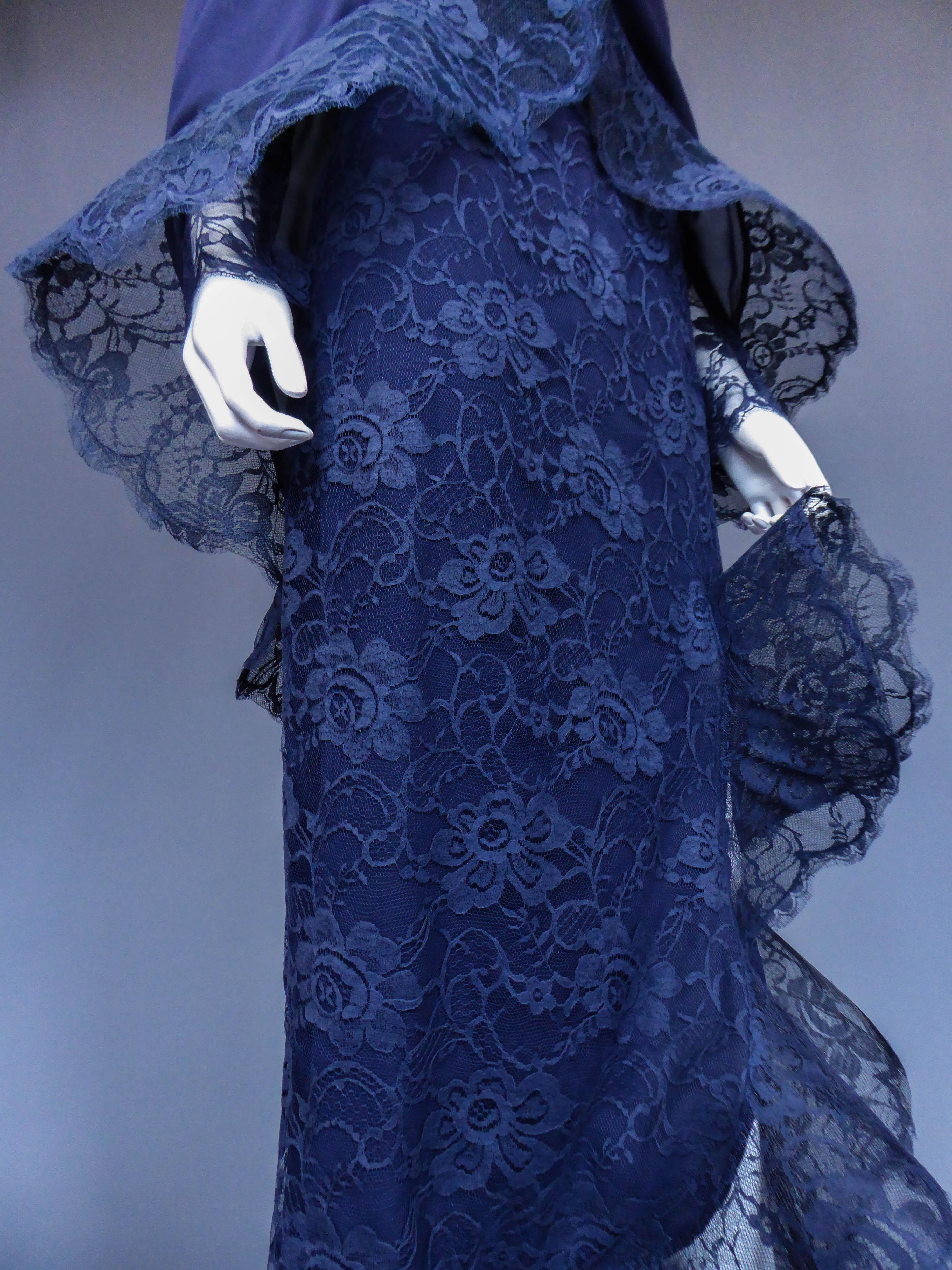 Evening dress and cape attributed to Pierre Cardin Couture, Circa 1985 1