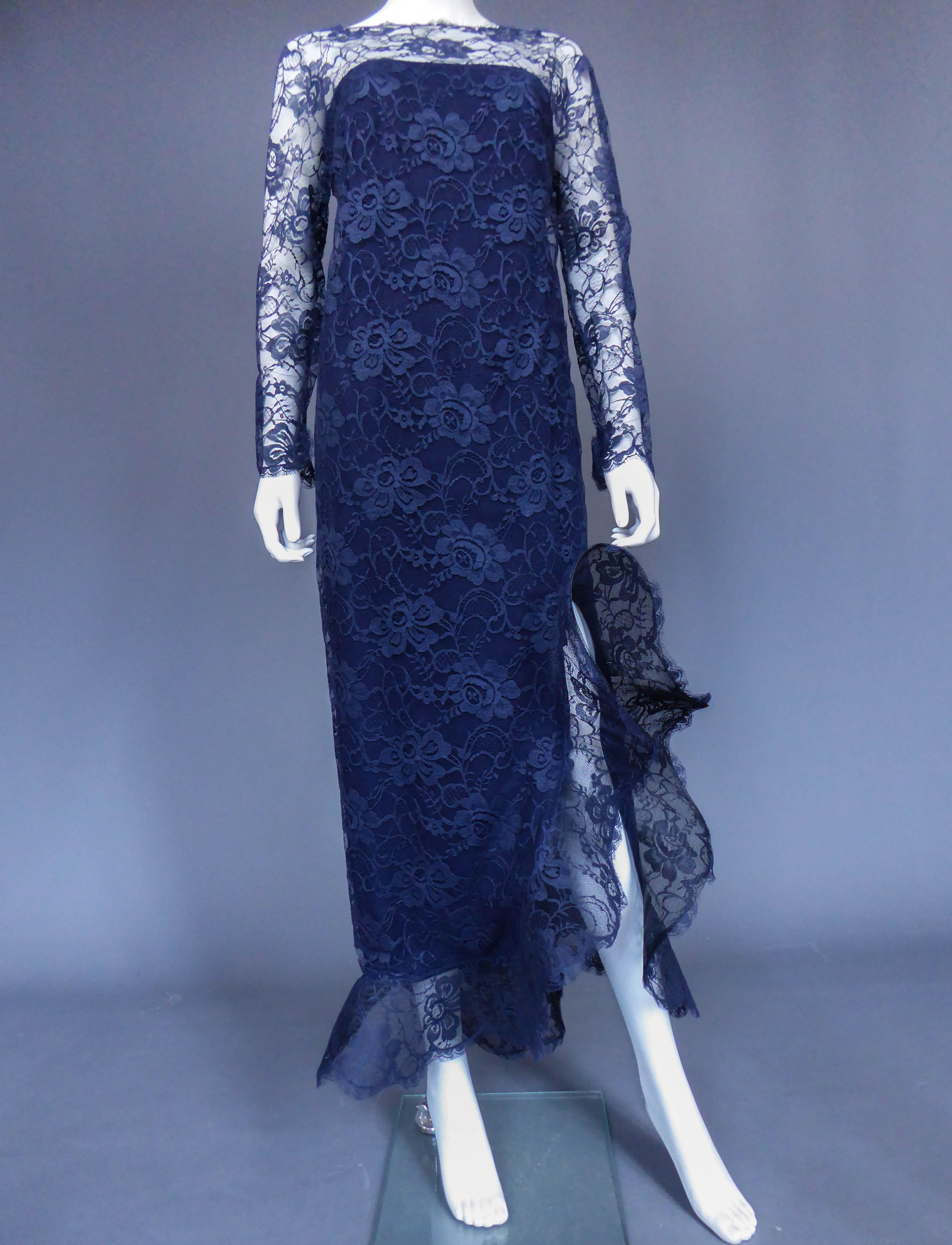 Evening dress and cape attributed to Pierre Cardin Couture, Circa 1985 2