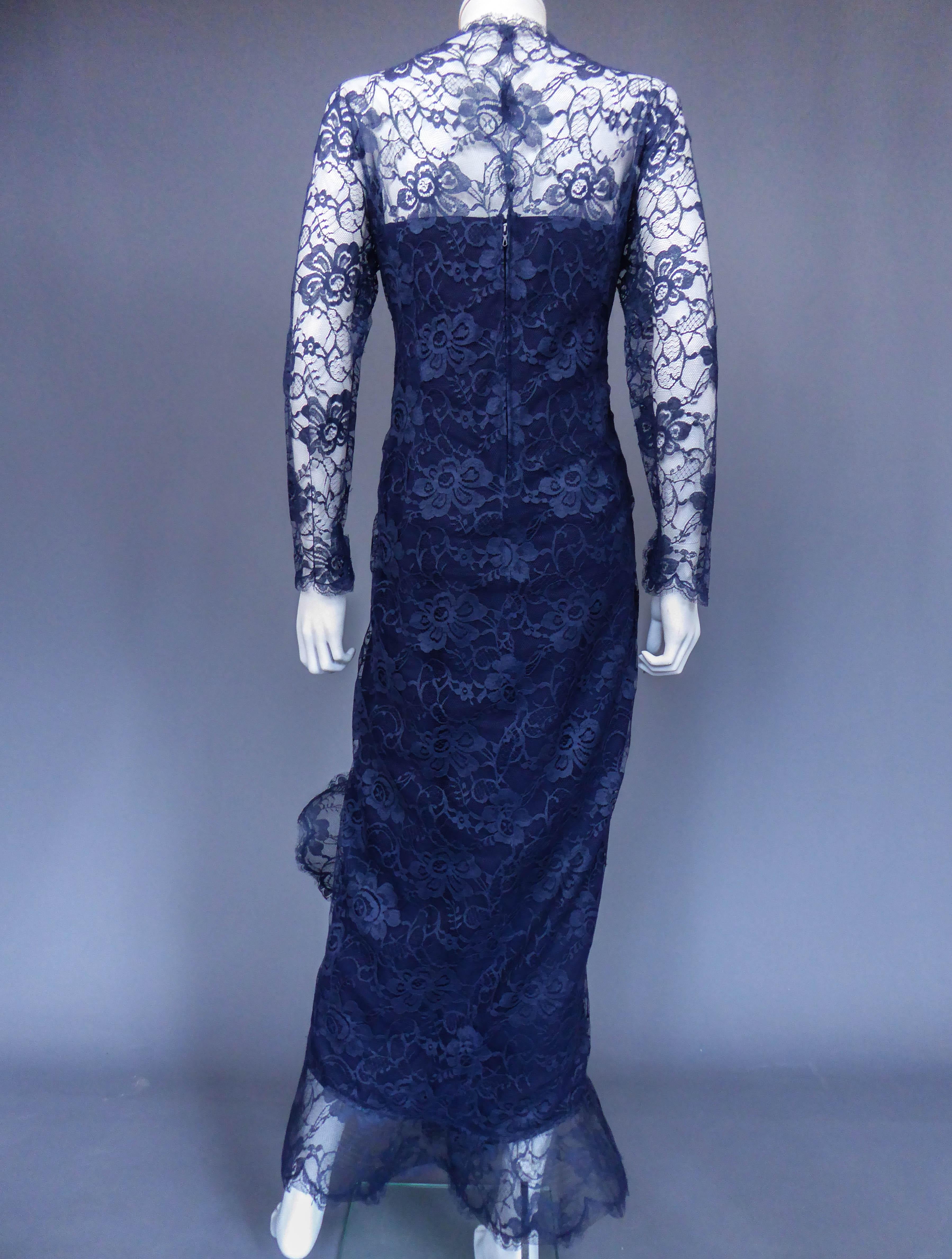 Evening dress and cape attributed to Pierre Cardin Couture, Circa 1985 7