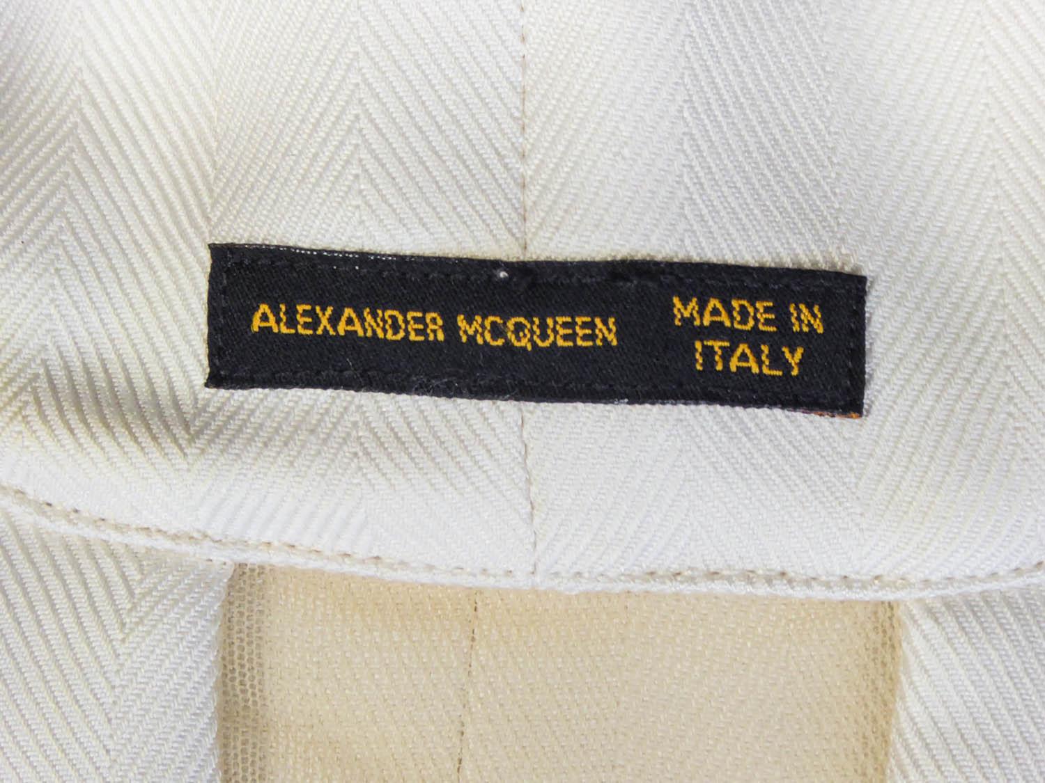 Alexander Mac Queen Tuxedo Pant Suit Circa 2000 7