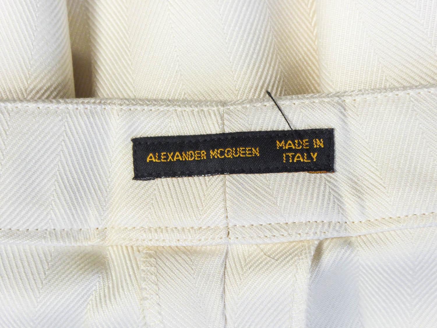Alexander Mac Queen Tuxedo Pant Suit Circa 2000 8