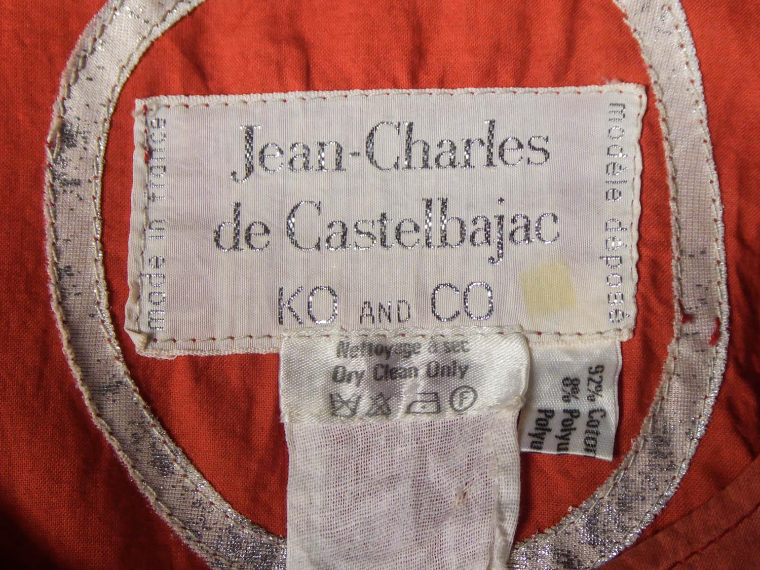 A Jean-Charles de Castelbajac KO & CO Blusa con apliques de algodón Circa 1990 en Bueno estado para la venta en Toulon, FR