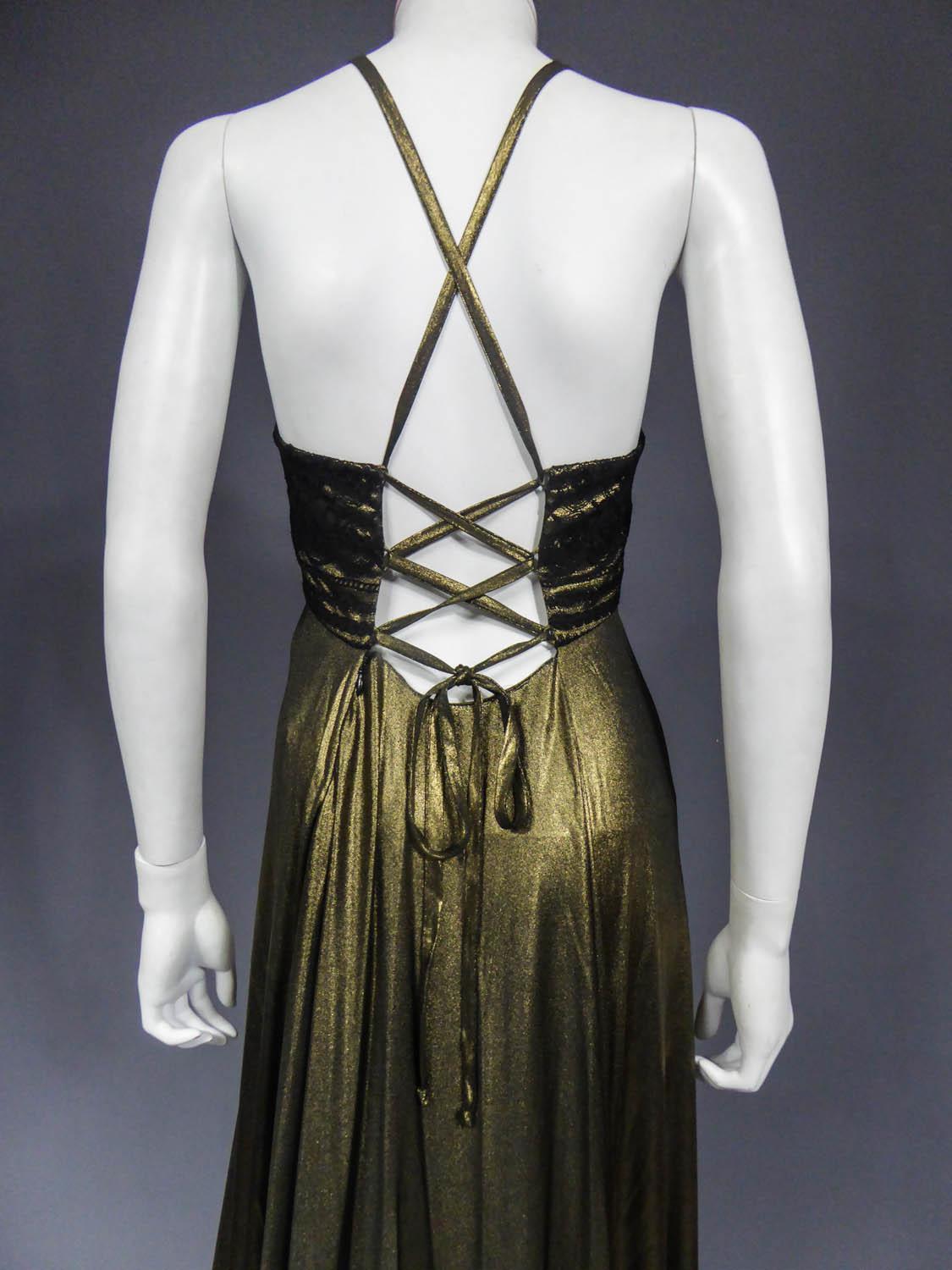 Christian Lacroix Haute Couture Golden Evening Gown, Circa 1995 1