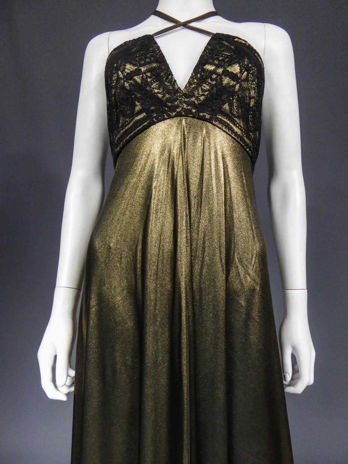 Christian Lacroix Haute Couture Golden Evening Gown, Circa 1995 2