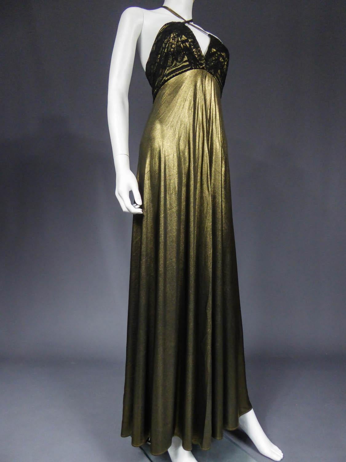 Christian Lacroix Haute Couture Golden Evening Gown, Circa 1995 4