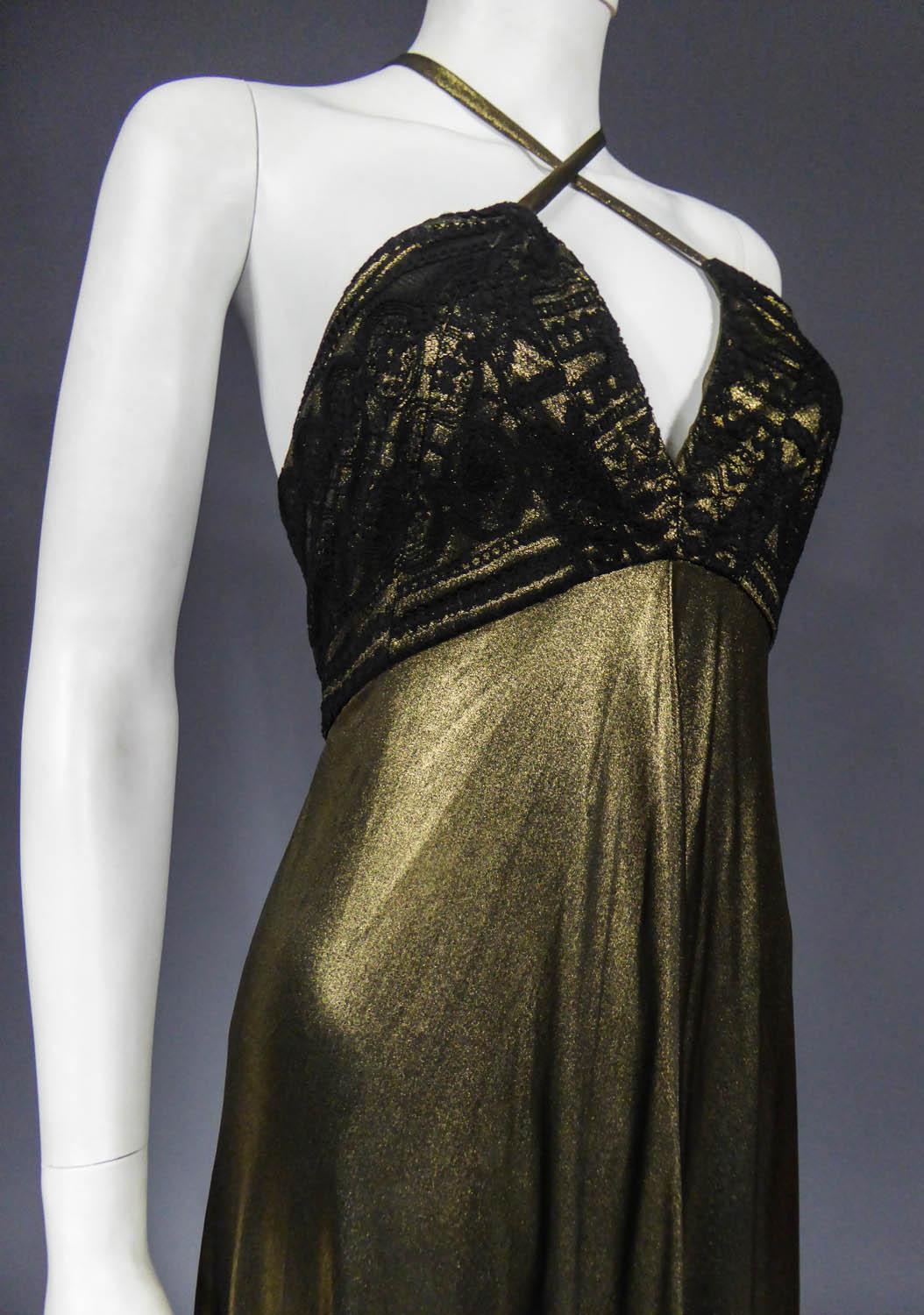 Christian Lacroix Haute Couture Golden Evening Gown, Circa 1995 5