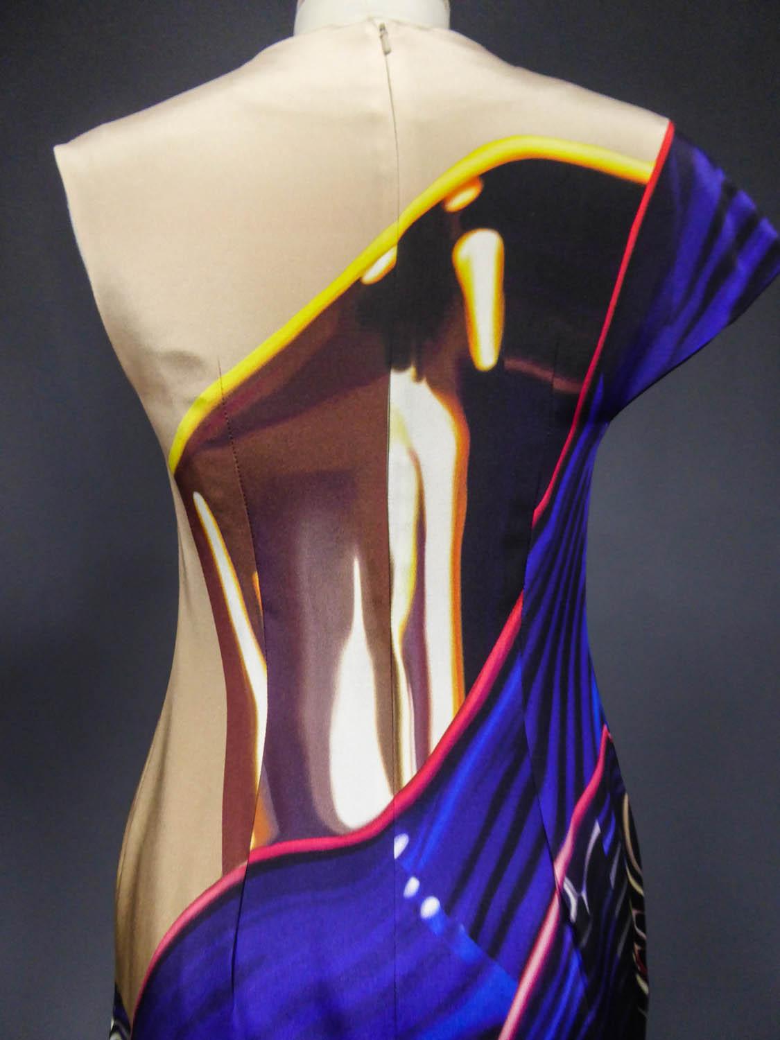 Mary Katranzou Asymmetrisches Kleid, ca. 2000 im Angebot 4