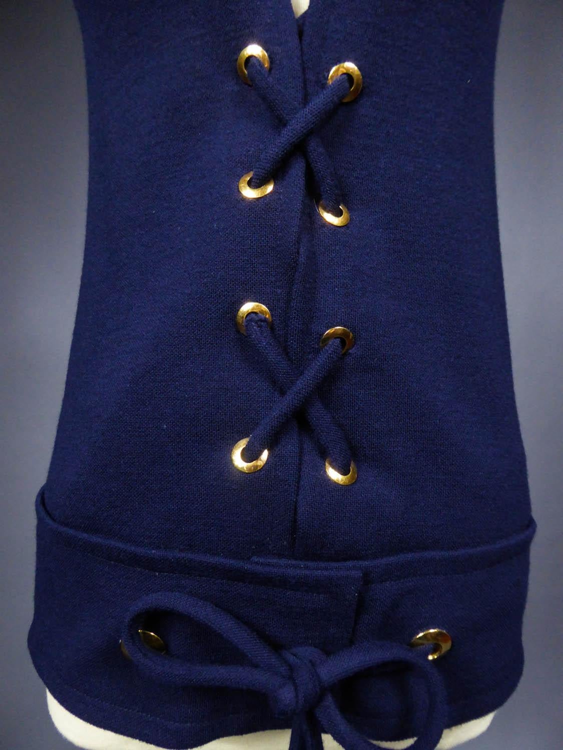 An Yves Saint Laurent Couture Bodice numbered 18603, 1967 Collection  In Excellent Condition In Toulon, FR