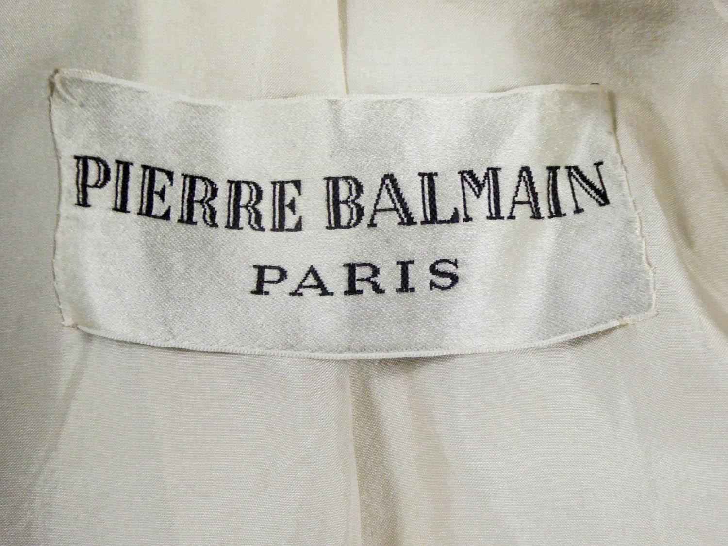 Pierre Balmain Couture Bolero numbered 168195, Circa 1960 In Excellent Condition In Toulon, FR