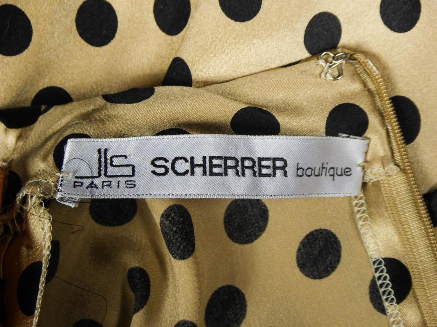 Chemisier de haute couture français A Jean Louis Scherrer, circa 1985 en vente 7
