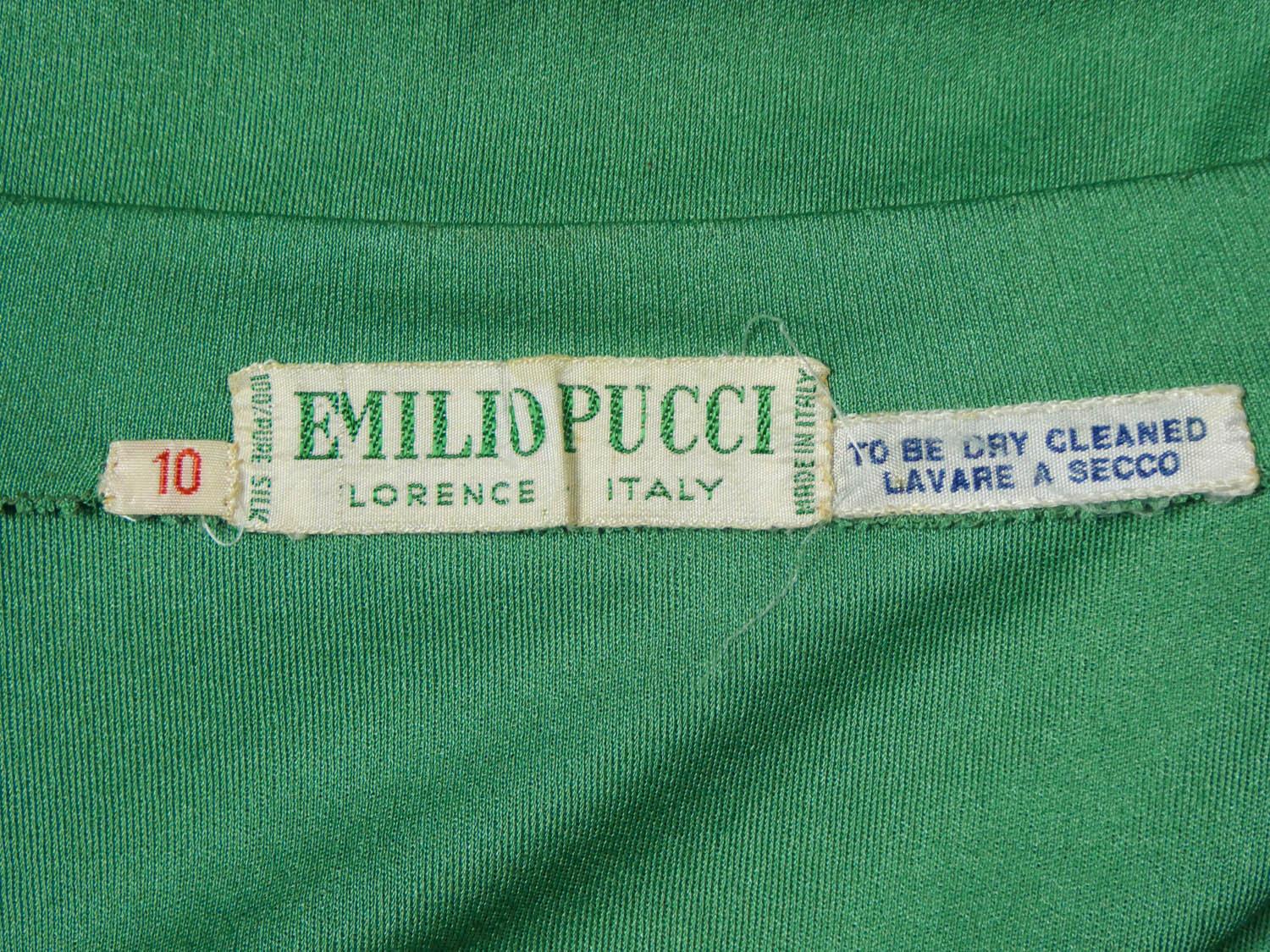 Green Emilio Pucci Tank Top Circa 1960