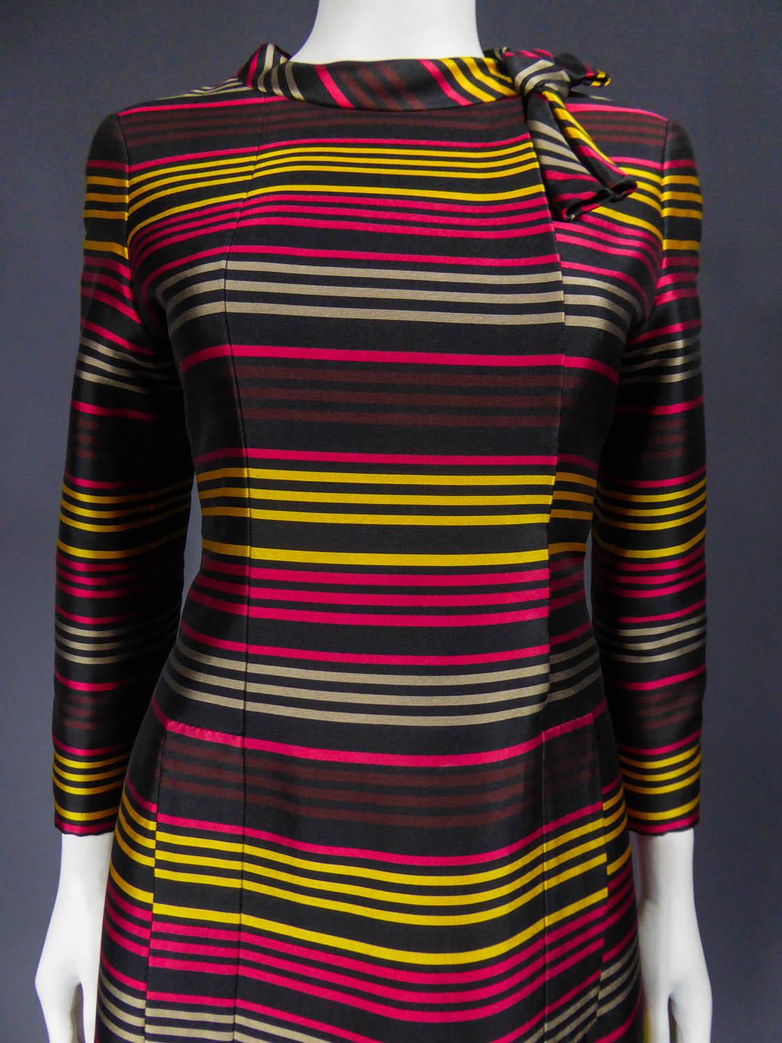 Un abito da cocktail Jeanne Lanvin Couture, circa 1965 In condizioni buone in vendita a Toulon, FR