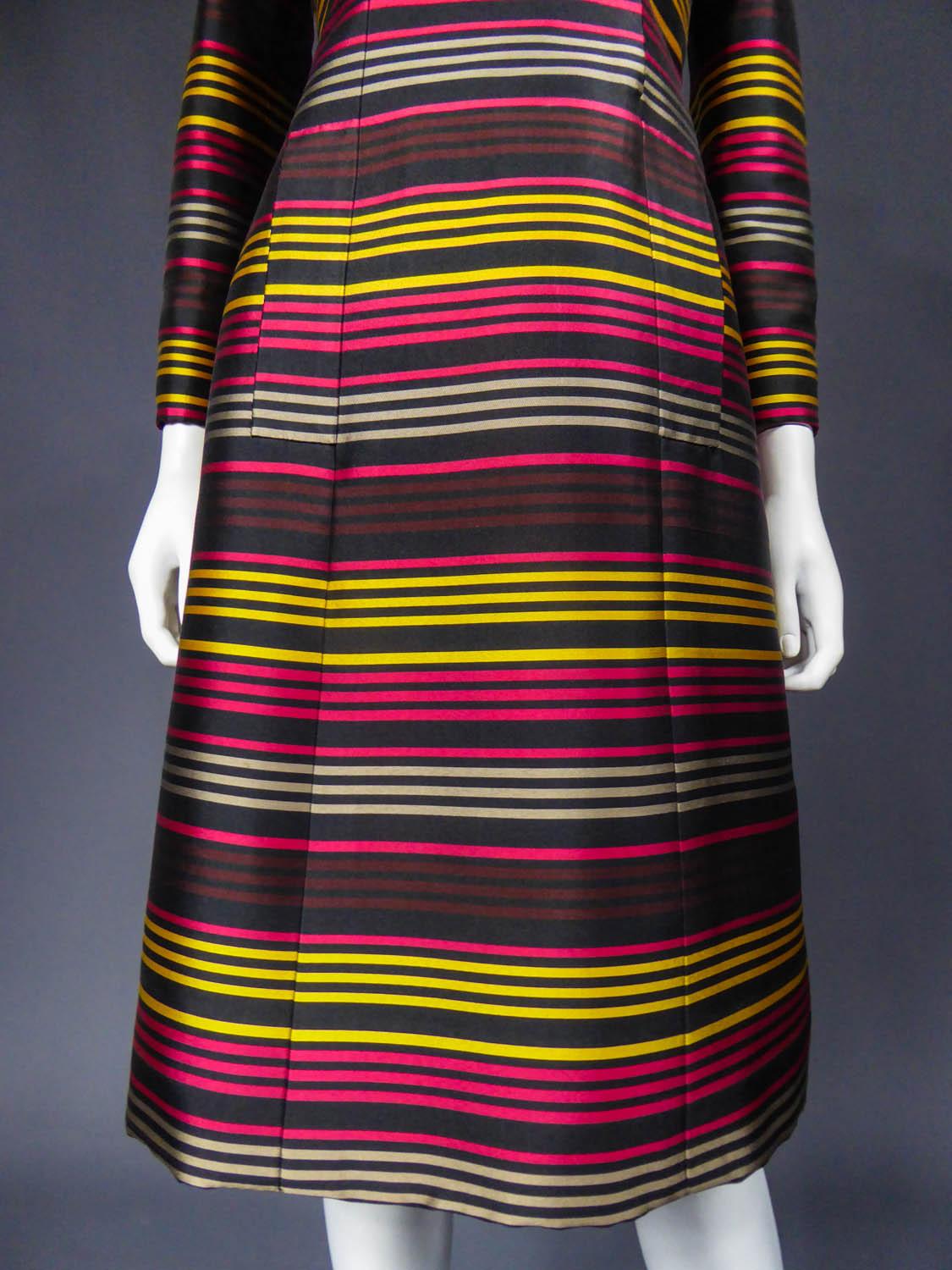 A Jeanne Lanvin Couture cocktail Dress, Circa 1965 In Good Condition For Sale In Toulon, FR