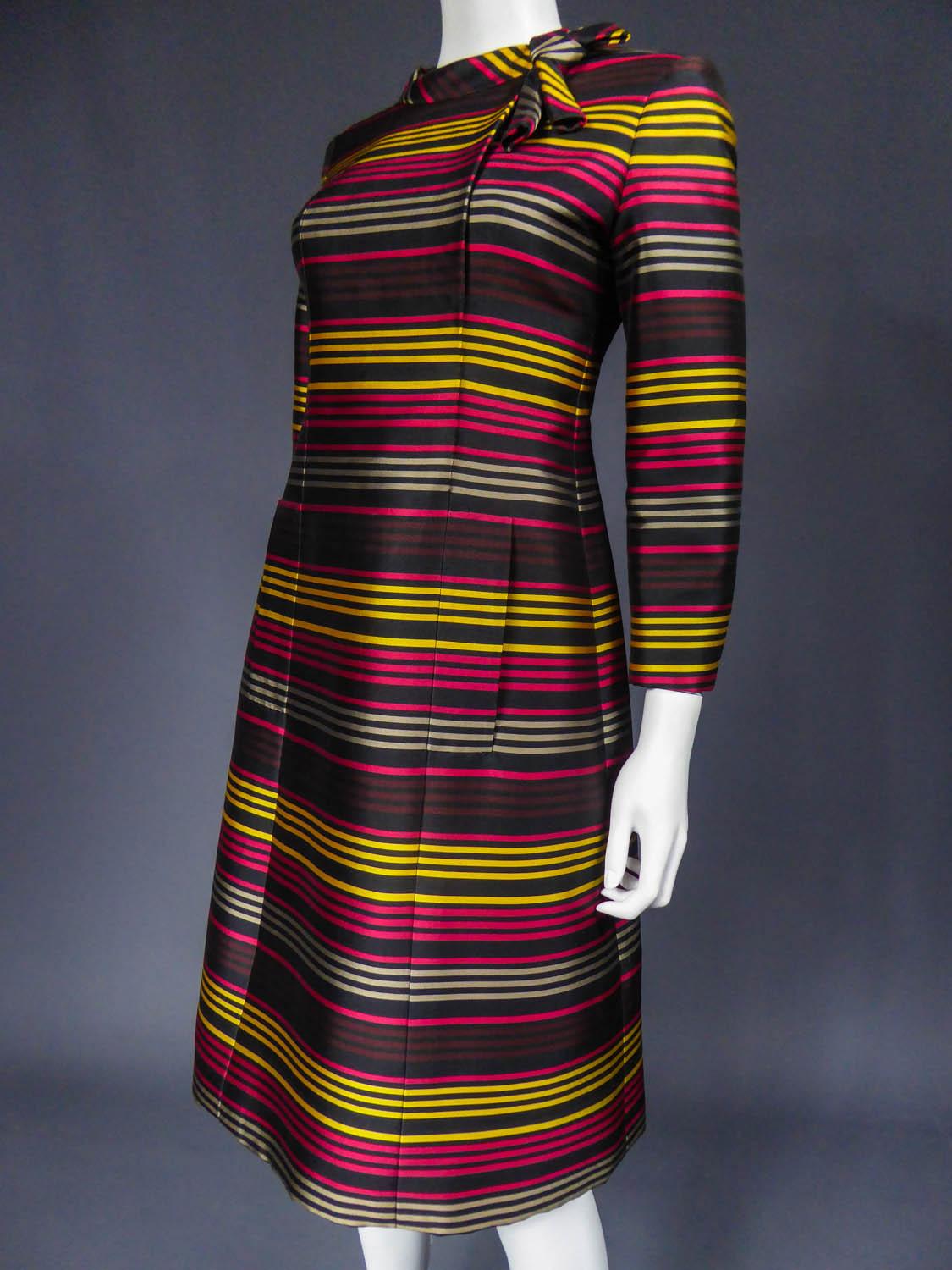 Women's A Jeanne Lanvin Couture cocktail Dress, Circa 1965 For Sale