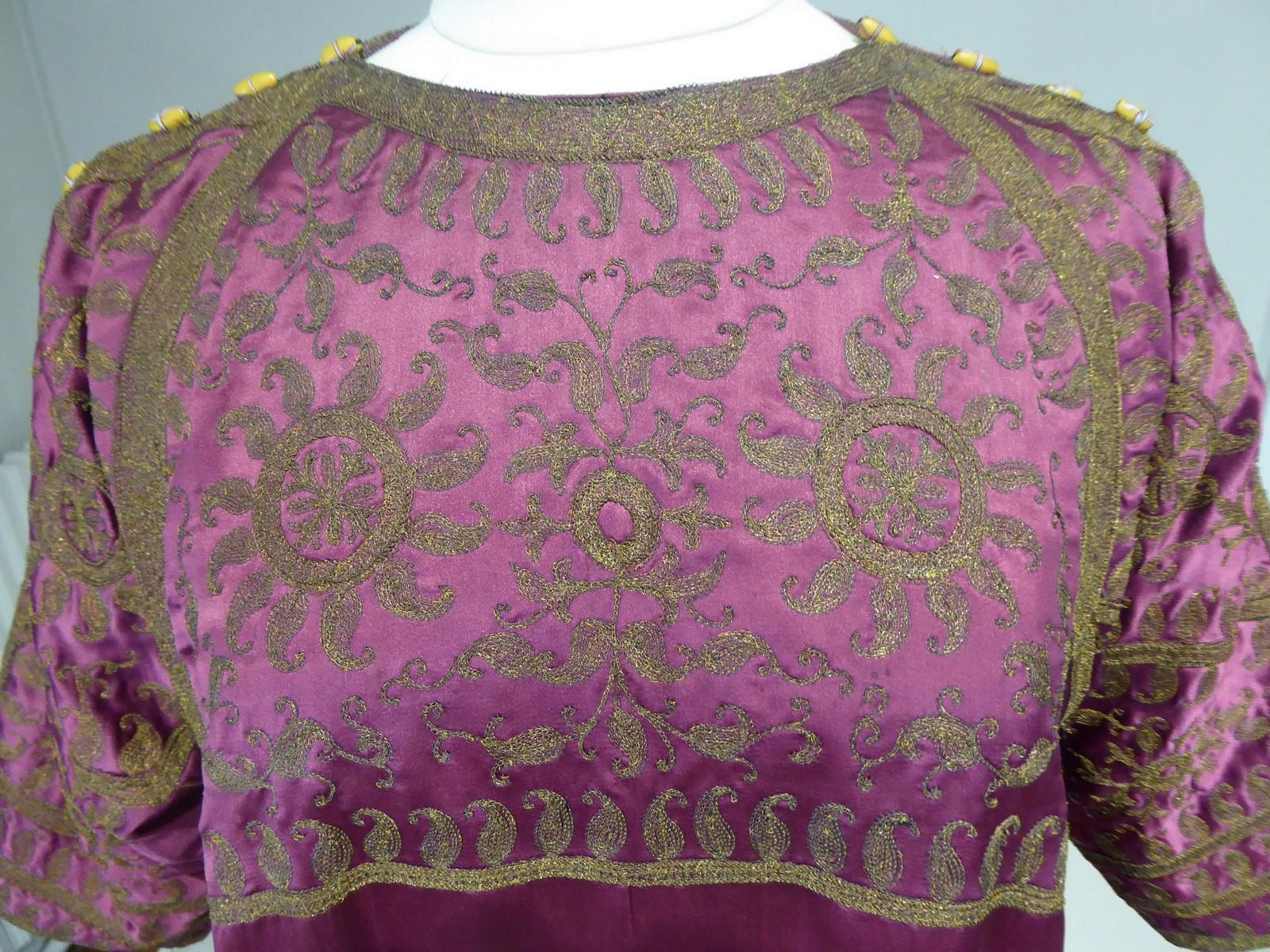 A Babani French Couture Orientalist Kaftan/Satin Evening Dress Circa 1930 3