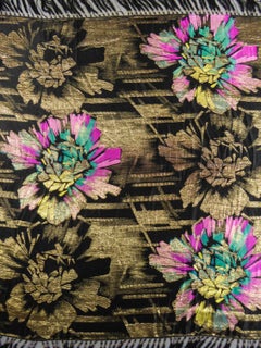 Golden Lame Art Deco Shawl Circa 1925